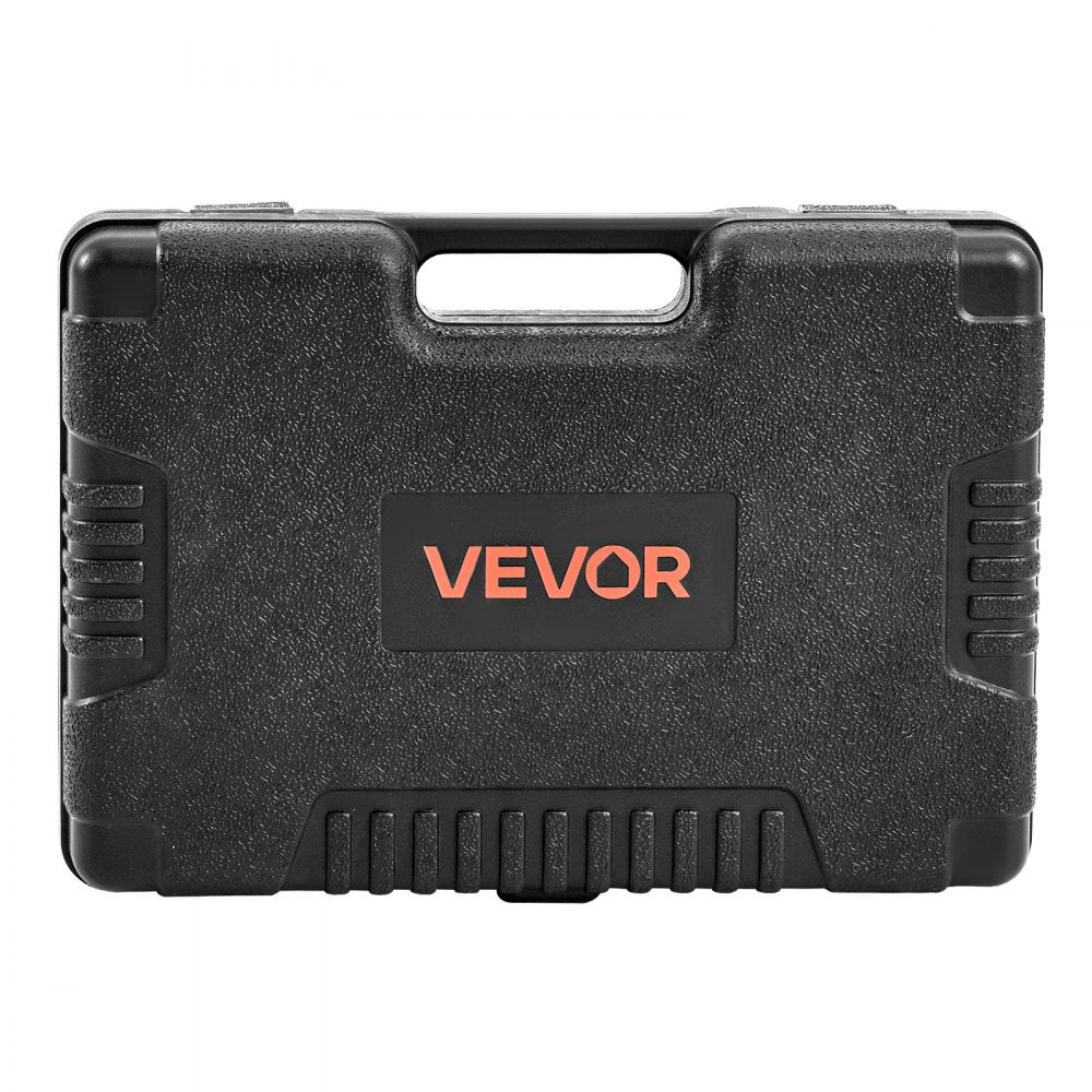 VEVOR Socket Set, 69 Pieces, 3/8 & 1/4 inch Drive Socket and Ratchet Set, SAE and Metric, Deep and Standard, Mechanic Tool Kit with Accessories and Storage Case, CR-V Alloy Steel, for Auto Repair