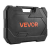 VEVOR Socket Set, 86 Pieces, 3/8 & 1/4 & 1/2 inch Drive Socket and Ratchet Set, SAE and Metric, Mechanic Tool Kit with Ratchet Wrench, Accessories and Storage Case, CR-V Alloy Steel, for Auto Repair