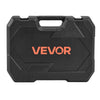 VEVOR Socket Set, 86 Pieces, 3/8 & 1/4 & 1/2 inch Drive Socket and Ratchet Set, SAE and Metric, Mechanic Tool Kit with Ratchet Wrench, Accessories and Storage Case, CR-V Alloy Steel, for Auto Repair