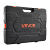 VEVOR Socket Set, 225 Pieces, 3/8 & 1/4 & 1/2 inch Drive Socket and Ratchet Set, SAE and Metric, Deep and Shallow, Mechanic Tool Kit with Bits, Accessories, Storage Case, CR-V Alloy Steel, for Repair