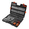 VEVOR Socket Set, 225 Pieces, 3/8 & 1/4 & 1/2 inch Drive Socket and Ratchet Set, SAE and Metric, Deep and Shallow, Mechanic Tool Kit with Bits, Accessories, Storage Case, CR-V Alloy Steel, for Repair
