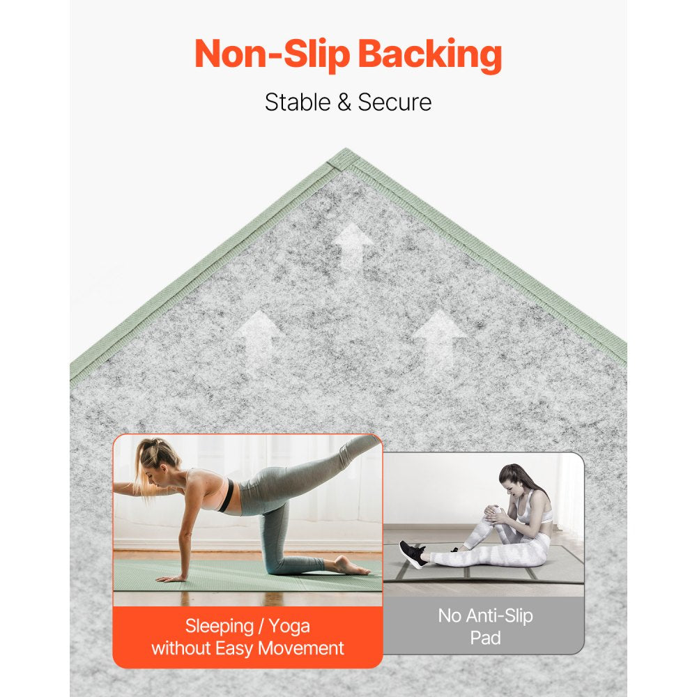VEVOR Japanese Tatami Mat, Twin Size Foldable Japanese Tatami Mattress( Natural Rush Grass), Japanese Floor Mattress with Non-Slip Backing & Fresh Scent, Futon Mattress for Sleeping Meditation Yoga