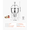 VEVOR Donut Depositor, Large Capacity Manual Donuts Dropper, 304 Stainless Steel Commercial Batter Dispenser, 6 Thicknesses Adjustment Doughnut Hopper with Stand, For Restaurant Cafe Bakery Kitchen