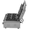 VEVOR 110V Commercial Waffle Donut Machine 6 Holes Double-Sided Heating 50-300℃, Electric Doughnut Maker 1550W, Non-stick Donut MakerTeflon-Coating for Professional Kitchen (Depth:0.55\",Dia:2.95\")