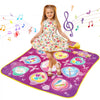 VEVOR Dance Mat, 9-Button Dance Mixer Rhythm Step Play Mat, Electronic Dance Pad with 3 Game Modes, Adjustable Volume, Built-in Music, 8 Challenge Levels, Birthday Toys Gifts for 3+ Year Old Girls