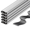 VEVOR Greenhouse Spring Wire and Lock Channel, 10 Packs 6.56 ft PVC-Coated Wiggle Wire & Aluminum Alloy Channel Bundle Kit with Included Screws, 0.05 in Thickened, Poly Film & Shade Cloth Attachments