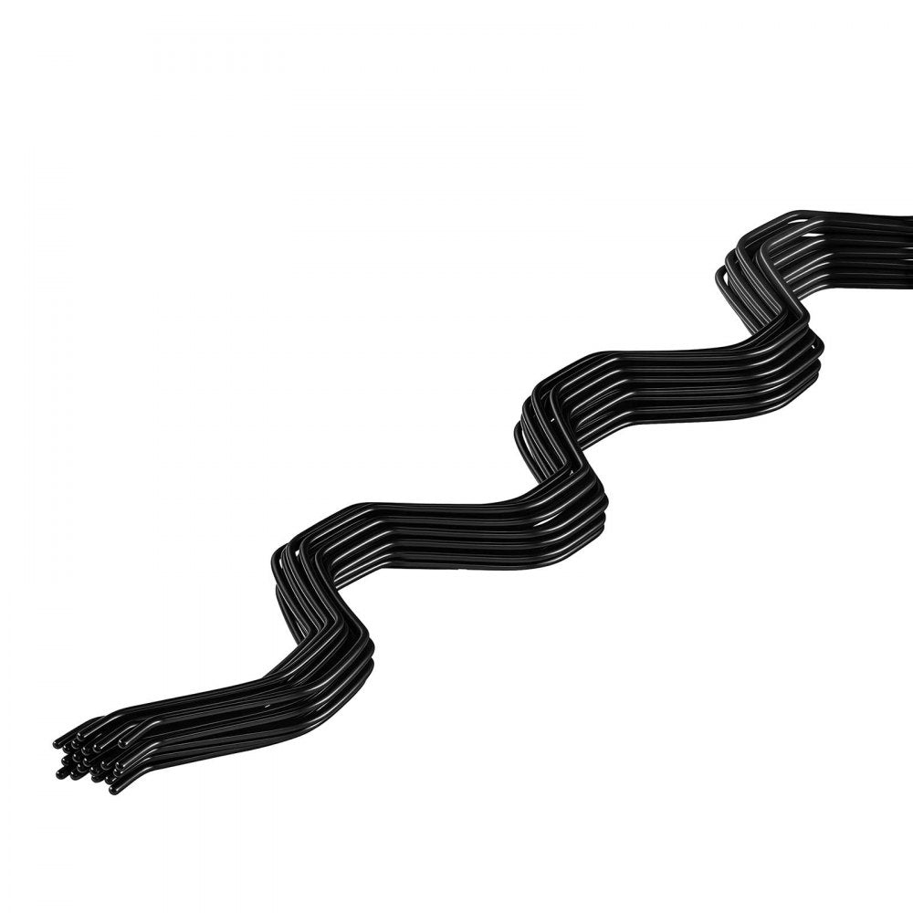 VEVOR Greenhouse Spring Wire and Lock Channel, 20 Packs 6.56 ft PVC-Coated Wiggle Wire & Aluminum Alloy Channel Bundle Kit with Included Screws, 0.05 in Thickened, Poly Film & Shade Cloth Attachments