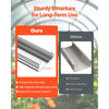 VEVOR Greenhouse Spring Wire and Lock Channel, 40 Packs 6.56 ft PVC-Coated Wiggle Wire & Aluminum Alloy Channel Bundle Kit with Included Screws, 0.05 in Thickened, Poly Film & Shade Cloth Attachments