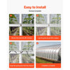 VEVOR Greenhouse Spring Wire and Lock Channel, 40 Packs 6.56 ft PVC-Coated Wiggle Wire & Aluminum Alloy Channel Bundle Kit with Included Screws, 0.05 in Thickened, Poly Film & Shade Cloth Attachments