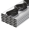 VEVOR Greenhouse Spring Wire and Lock Channel, 40 Packs 6.56 ft PVC-Coated Wiggle Wire & Aluminum Alloy Channel Bundle Kit with Included Screws, 0.05 in Thickened, Poly Film & Shade Cloth Attachments