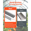 VEVOR Greenhouse Spring Wire and Lock Channel, 50 Packs 6.56 ft PVC-Coated Wiggle Wire & Aluminum Alloy Channel Bundle Kit with Included Screws, 0.05 in Thickened, Poly Film & Shade Cloth Attachments