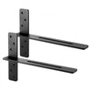 VEVOR T Shelf Brackets 2 Pcs, 200 lbs/90 kg Weight Capacity, 18x2.89x12 in / 457.2x73.5x304.8 mm, Solid Steel Heavy Duty Brackets for Shelves, Countertop Support Floating Bracket Hardware with Screws