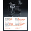 VEVOR Triple Lens Endoscope with 32.8FT Newly Ultra-Rigid Cable, Industrial Borescope with Light, 5" HD IPS Screen, 8 + 2 Lights, 8X Zoom, 5000mAh, IP67 Waterproof Snake Camera for Auto, Plumbing
