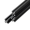 VEVOR 10PCS 2020 Aluminum Extrusion Profile, 23.62 Inch 600 mm, T Slot European Standard Anodized Linear Rail, High-Strength Extruded Aluminum Rail, for 3D Printer Parts and CNC DIY Workbench, Black