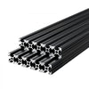 VEVOR 10PCS 2020 Aluminum Extrusion Profile, 23.62 Inch 600 mm, T Slot European Standard Anodized Linear Rail, High-Strength Extruded Aluminum Rail, for 3D Printer Parts and CNC DIY Workbench, Black