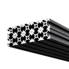 VEVOR 10PCS 2020 Aluminum Extrusion Profile, 48 Inch 1220 mm, T Slot European Standard Anodized Linear Rail, High-Strength Extruded Aluminum Rail, for 3D Printer Parts and CNC DIY Workbench, Black