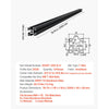 VEVOR 6PCS 3030 Aluminum Extrusion Profile, 78.74 Inch 2000 mm, T Slot European Standard Anodized Linear Rail, High-Strength Extruded Aluminum Rail, for 3D Printer Parts and CNC DIY Workbench, Black