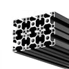 VEVOR 6PCS 3030 Aluminum Extrusion Profile, 78.74 Inch 2000 mm, T Slot European Standard Anodized Linear Rail, High-Strength Extruded Aluminum Rail, for 3D Printer Parts and CNC DIY Workbench, Black