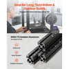 VEVOR 4PCS 4040 Aluminum Extrusion Profile, 15.75 Inch 400 mm, T Slot European Standard Anodized Linear Rail, High-Strength Extruded Aluminum Rail, for 3D Printer Parts and CNC DIY Workbench, Black