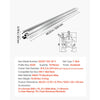VEVOR 10PCS 2020 Aluminum Extrusion Profile, 48 Inch 1220 mm, T Slot European Standard Anodized Linear Rail, High-Strength Extruded Aluminum Rail, for 3D Printer Parts and CNC DIY Workbench, Silver