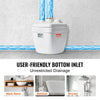 VEVOR Utility Sink Pump, 1/3 HP, 120-Volt, 1750 GPH Flow, 18 ft Head, Under-Sink Sump Pump System with Copper Wire Motor, Heavy-Duty Utility/Laundry Sink Pump, Drain Pump with 1-1/2" Outlet, White