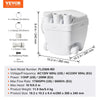 VEVOR Utility Sink Pump, 1/3 HP, 120-Volt, 1750 GPH Flow, 18 ft Head, Under-Sink Sump Pump System with Copper Wire Motor, Heavy-Duty Utility/Laundry Sink Pump, Drain Pump with 1-1/2" Outlet, White