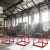 VEVOR Plyometric Jump Boxes, 12/18/24 Inch Plyo Box, Platform and Jumping Agility Box, Anti-Slip Fitness Exercise Step Up Box Set for Home Gym Training, Conditioning Strength Training, Red