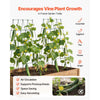 VEVOR Cucumber Trellis 4 Pack, A-Frame Garden Trellises for Raised Bed, Metal Rustproof Coating Plant Support for Vine, Climbing Plants, Peas, Beans, Zucchini, Tomato, Flower (38.98 x 15.75 in x 4PCS)