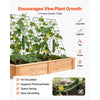 VEVOR Cucumber Trellis 4 Pack, A-Frame Garden Trellises for Raised Bed, Metal Rustproof Coating Plant Support for Vine, Climbing Plants, Peas, Beans, Zucchini, Tomato, Flower (35.43 x 27.56 in x 4PCS)