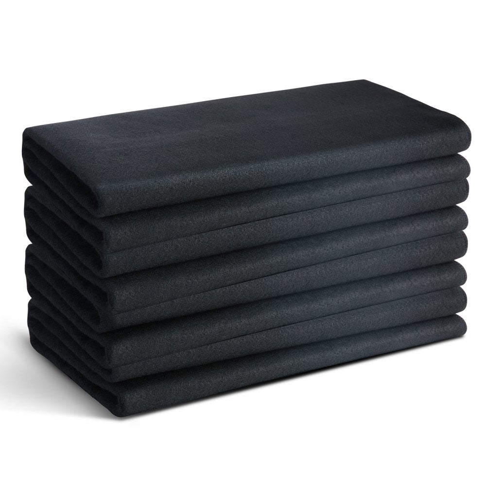 VEVOR Carbon Felt Welding Blanket 4 Pack, 37" x 36" Flame Retardant Welding Blanket, Up To 1800°F Heat Resistant Blanket Set, Cuttable Carbon Fiber Fire Retardant Insulation Welding Mat Pad