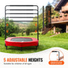 VEVOR Kids Trampoline, 56x36 inch Indoor Outdoor Trampoline, Foldable Mini Trampoline with Handle, Rebounder Trampoline for Toddlers, Birthday Gift for 3+ Years Children, Boys Girls for Fun, Red