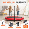 VEVOR Kids Trampoline, 56x36 inch Indoor Outdoor Trampoline, Foldable Mini Trampoline with Handle, Rebounder Trampoline for Toddlers, Birthday Gift for 3+ Years Children, Boys Girls for Fun, Red