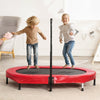 VEVOR Kids Trampoline, 56x36 inch Indoor Outdoor Trampoline, Foldable Mini Trampoline with Handle, Rebounder Trampoline for Toddlers, Birthday Gift for 3+ Years Children, Boys Girls for Fun, Red