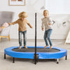VEVOR Kids Trampoline, 56x36 inch Indoor Outdoor Trampoline, Foldable Mini Trampoline with Handle, Rebounder Trampoline for Toddlers, Birthday Gift for 3+ Years Children, Boys Girls for Fun, Bule