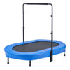 VEVOR Kids Trampoline, 56x36 inch Indoor Outdoor Trampoline, Foldable Mini Trampoline with Handle, Rebounder Trampoline for Toddlers, Birthday Gift for 3+ Years Children, Boys Girls for Fun, Bule