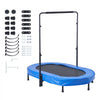 VEVOR Kids Trampoline, 56x36 inch Indoor Outdoor Trampoline, Foldable Mini Trampoline with Handle, Rebounder Trampoline for Toddlers, Birthday Gift for 3+ Years Children, Boys Girls for Fun, Bule
