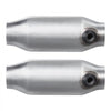 VEVOR Universal Catalytic Converter, 2.5 Inch Inlet/Outlet, 2 Pack High Flow Car Catalytic Converter with O2 Port, Direct Replacement, Stainless Steel Material, for Quick Exhaust Gas Purification