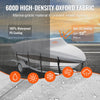 VEVOR Boat Cover, 17'-19' Trailerable Waterproof Boat Cover, 600D Marine Grade PU Oxford, with Motor Cover and Buckle Straps, for V-Hull, Tri-Hull, Runabout, Bass Boat, Fish Ski Boat, Grey