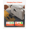 VEVOR Battery Pack for Reclining Furniture, 5000 mAh Rechargeable Recliner Battery Pack, with Universal 2-Pin Connection and LED Display Screen, for Electric Recliner, Sofa, Couch, and Lift Chair