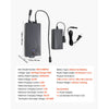 VEVOR Battery Pack for Reclining Furniture with Adapter, 2500 mAh Rechargeable Recliner Battery Pack with Universal 2-Pin Connector and LED Screen, for Electric Recliner, Sofa, Couch & Lift Chair