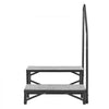 VEVOR RV Steps with Handrail, 2 Steps, 660 lbs Load Capacity, Heavy Duty Outdoor RV Stairs with Non-Slip Mat for Elderly and Pets, Portable Stairs for Hot Tub, Camper, Mobile Home, Porch, Pool, SPA