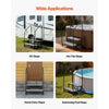 VEVOR RV Steps with Dual Handrails, 2 Steps, 660 lbs Load Capacity, Heavy Duty Outdoor RV Stairs with Non-Slip Mat for Elderly/Pets, Portable Stairs for Hot Tub, Camper, Mobile Home, Porch, Pool, SPA