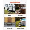 VEVOR RV Steps with Handrail, 3 Steps, 660 lbs Load Capacity, Heavy Duty Outdoor RV Stairs with Non-Slip Mat for Elderly and Pets, Portable Stairs for Hot Tub, Camper, Mobile Home, Porch, Pool, SPA