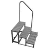 VEVOR RV Steps with Handrail, 3 Steps, 660 lbs Load Capacity, Heavy Duty Outdoor RV Stairs with Non-Slip Mat for Elderly and Pets, Portable Stairs for Hot Tub, Camper, Mobile Home, Porch, Pool, SPA