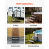 VEVOR RV Steps with Dual Handrails, 3 Steps, 660 lbs Load Capacity, Heavy Duty Outdoor RV Stairs with Non-Slip Mat for Elderly/Pets, Portable Stairs for Hot Tub, Camper, Mobile Home, Porch, Pool, SPA