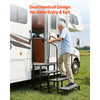 VEVOR RV Steps with Dual Handrails, 4 Steps, 660 lbs Load Capacity, Heavy Duty Outdoor RV Stairs with Non-Slip Mat for Elderly/Pets, Portable Stairs for Hot Tub, Camper, Mobile Home, Porch, Pool, SPA