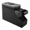 VEVOR Center Console Between Seat Floor Mount Console Storage Box, Central-Console Tools Organizer with Sliding Lid, Cups Holders & Multiple Storage Compartments for Trucks, Minivans, SUVs