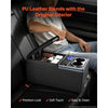 VEVOR Universal Rear Bench Seat Center Console with 7-Color Ambient Lights, USB/Type-C/Cigarette Lighter Charging, Back Seat Central Console Organizer with Cup & Phone Holders for MPV, Sedan, SUV