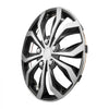 VEVOR Hubcaps Wheel Covers, 15 Inch Set of 4 Wheel Rim Cover Hubcaps OEM Replacement, R15 Size Snap On Car Hub Caps, Universal 10-Spoke ABS Tire Rim Caps for Hyundai Chevrolet Ford Honda, Silver/Black