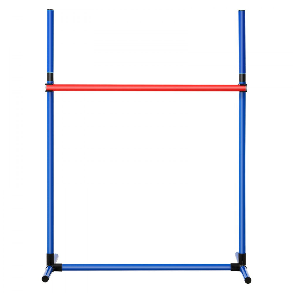VEVOR Dog Agility Training Equipment, 4 PCS Set with Adjustable High Hurdles,6 Weave Poles,Jump Ring,Square Pause Box,Whistle,Foldable Bowl, Puppy Obstacle Course Kit for Backyard, Indoor, Outdoor